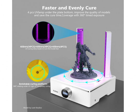 Фото 13 - Полімеризаційна камера (УФ-камера) та Мийка Elegoo Mercury XS