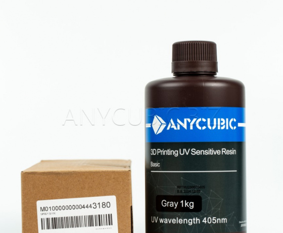 Фото 2 - Фотополімерна Базова смола Сіра Anycubic