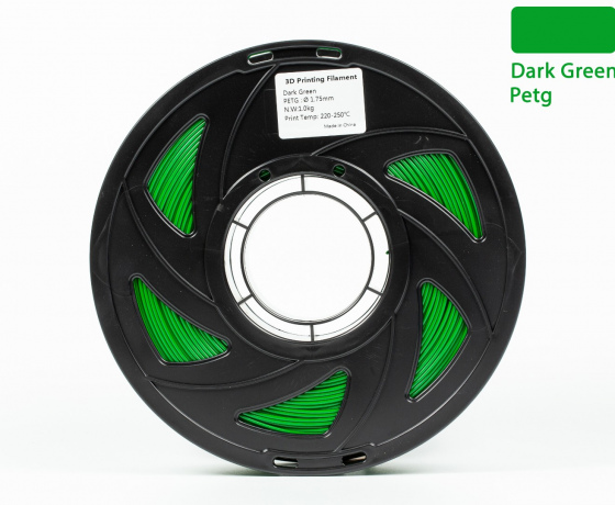 Фото 3 - PETG філамент (пластик) для 3D принтера Хакі Темно-зелений 1кг, 1.75мм, 330м
