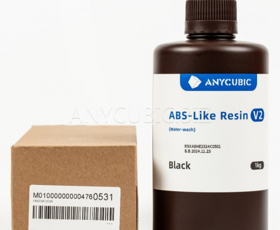 Фото 2 - Фотополімерна смола Чорна Aбс-подібна V2, що змивається водой