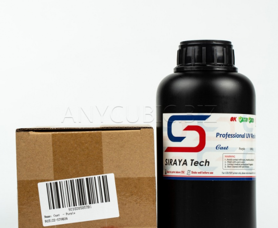 Фото 3 - Литєва фотополімерна смола, що випалюється, Cast Purple by Siraya tech 1кг