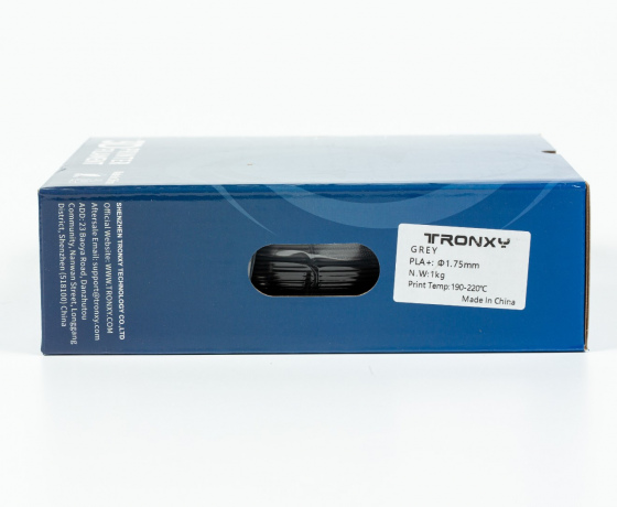 Фото 2 - Сірий PLA філамент (пластик) для 3D принтера 1кг, 1.75мм, 330м Tronxy Filament
