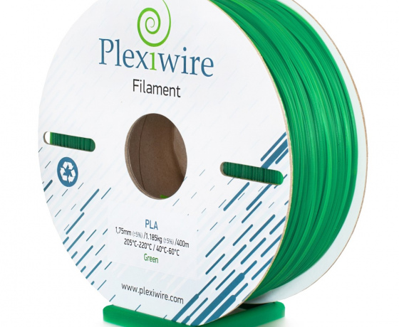 Фото 3 - PLA пластик Plexiwire для 3D принтера Зелений 400м / 1.185кг / 1.75мм