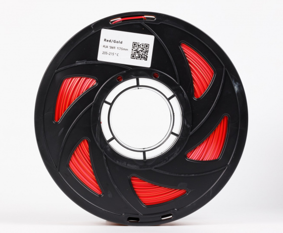 Фото 4 - Червоний Золотий Пла Пластик Шовковий | PLA SILK Red Gold 1кг | 1.75мм | 330м