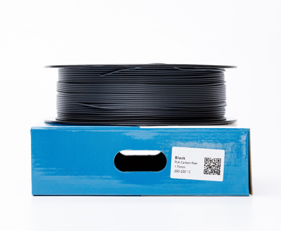Фото 4 - PLA Карбонове волокно Чорне | PLA Carbon fiber Black 1кг | 1.75мм | 330м