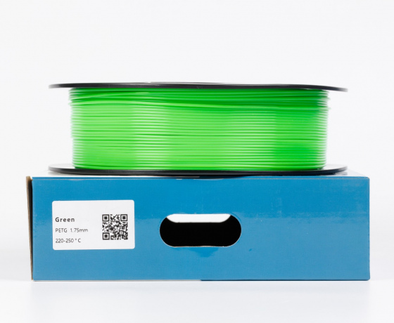 Фото 2 - Зелений PETG (ПЕТГ) coPET пластик для 3D принтера 1кг 1.75мм