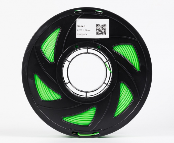 Фото 3 - Зелений PETG (ПЕТГ) coPET пластик для 3D принтера 1кг 1.75мм