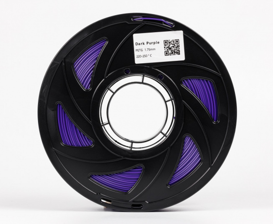 Фото 3 - Темно-фіолетовий PETG (ПЕТГ) coPET пластик для 3D принтера | DarkPurple PETG 1кг | 1.75мм | 330м
