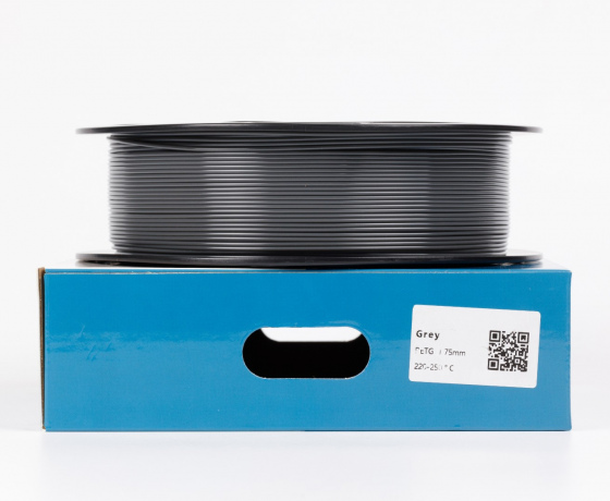 Фото 3 - Серый PETG (ПЭТГ) coPET пластик для 3D принтера | Grey PETG 1кг 1.75мм