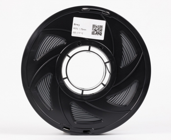 Фото 4 - Серый PETG (ПЭТГ) coPET пластик для 3D принтера | Grey PETG 1кг 1.75мм