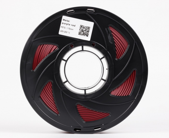 Фото 3 - Фіолетово-Червоний Металік PETG пластик для 3D принтера | PETG Filament Metal purple red 1кг | 1.75мм | 330м